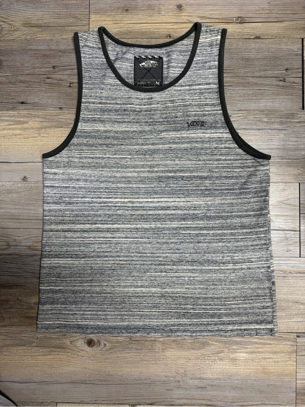 Vans Men’s Gray Space-Dye Tank with Black Trim